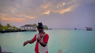 The best Violin Abija song play  sunset music by Priyankara Sulalith Adaaran Select Hudhuranfushi [upl. by Aenehs980]