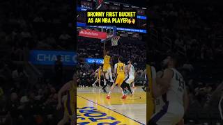 Bronny FIRST NBA BUCKET🥲 [upl. by Vipul]