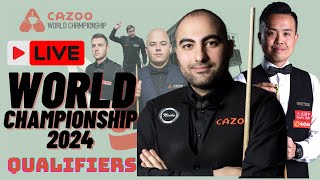 LIVE🎱Hossain Vafaei vs Marco Fu World Championship Snooker 2024 Qualiscore today update [upl. by Aissak]