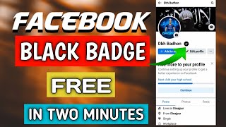 Facebook Black Badge 2024। stuniquetech। How To get facebook black veryfication badge।Black Tick। [upl. by Elladine]