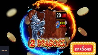 2 Dragons SuperSlot game  Vegas7Games  MegaWin [upl. by Idarb]