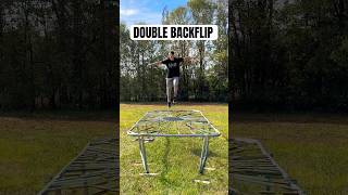 DOUBLE BACKFLIP ON THE WORLDS MOST DANGEROUS TRAMPOLINE 🤯 [upl. by Ueihttam674]