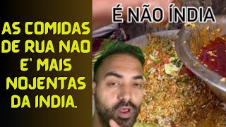 Prove a Comida de Rua Mais Exótica da Índia Indiano falando sobre comida indiana [upl. by Amolap]