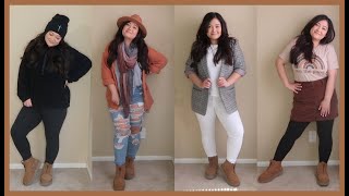 How To Style Uggs Neumel Platform Zip Suede Booties [upl. by Onairot]