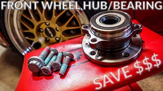 How to Replace Wheel Bearings on Mk 5 VW Golf in under 9 minutes [upl. by Dwain]