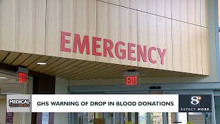 Gundersen Health Systems warning of blood donation drop [upl. by Aznofla482]