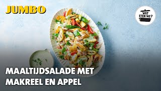 Wat eten we Maaltijdsalade met makreel en appel [upl. by Barcot]