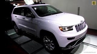 2014 Jeep Grand Cherokee Summit  Exterior and Interior Walkaround  2013 Detroit Auto Show [upl. by Aillij976]