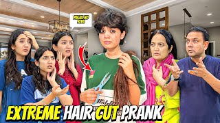 Hair Cutting Prank On My Family😂Sab Dekh Kai Dar Gaye😰Ro Ro Kar Bura Haal😱Sistrology [upl. by Asiole]