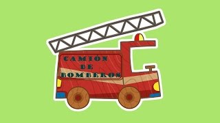 Series para niños en español El camión de bomberos de juguete Coches de juguete para niños [upl. by Oppen]