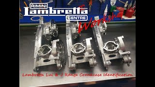 RLC Workshop  Lambretta Lui amp J Range crankcase identification Sub ITA [upl. by Benny]