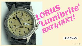 Lorus RXF41AX7 lumibrite review [upl. by Nerissa]