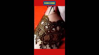 beautiful very stylish and easy full front hand mehndi design [upl. by Yeldnarb]