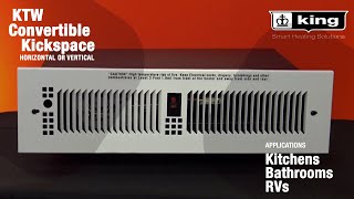 KTW Series  Convertible Kickspace Heater  King Electric [upl. by Noby]