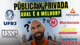 🚨Pública x Privada Qual é melhor🥊📝 [upl. by Constancy]