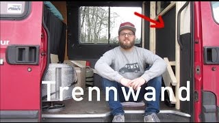 TRENNWAND SELBST GEBAUT IM CAMPER VAN [upl. by Towrey]