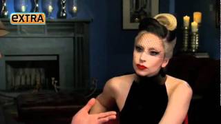 Lady Gaga Interview  Extra [upl. by Allets834]