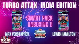 Topps Turbo Attax 2023 Smart Pack Max Verstappen amp Smart pack Lewis Hamilton Unboxing tradingcards [upl. by Eunice]