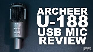 Archeer USB Studio Condenser Mic Review  Test [upl. by Chalmer428]