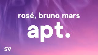 ROSÉ amp Bruno Mars  APT Lyrics [upl. by Ayela]