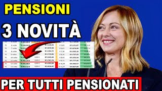 Pensioni Aumenti Garantiti per Novembre Dicembre e Gennaio Scopri le Novità 💰✅ [upl. by Nairadal997]