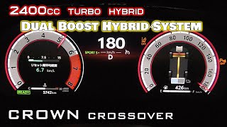 2022y New CROWN crossover 24T  acceleration testup to max speed 24L HEV turbo TOYOTA [upl. by Baxie]