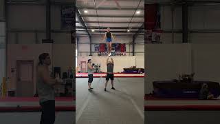 Nfinity All American tryout stunting video [upl. by Ecirtael780]