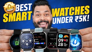 Top 5 Best Smartwatches Under ₹5000 In 2024⚡Bluetooth Calling AMOLED amp More [upl. by Ymot909]