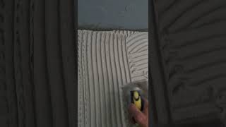 How to directional trowel the glue ¦ DIY Tiling Chriso 🙌😀 [upl. by Henryk68]