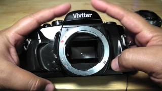 Dfilm La quotVivitar V4000quot SLR 35 mm Breve reseña [upl. by Helbona]