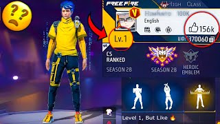 How Its Possible  😲 150k Likes In Level 1 ID 😵‍💫 Nalla Free Fire [upl. by Lakim]