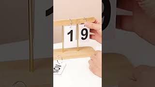 Modern Wooden Perpetual Calendar Flip Month Date Display link is given in description box 👇 [upl. by Pros]