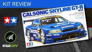 Kiwigav Review of Tamiya Calsonic Skyline GTR R34 [upl. by Gaston]