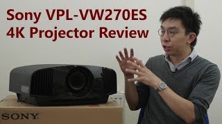 Sony VPLVW270ES VW295ES 4K Projector Review [upl. by Nayra]