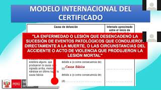 CORRECTO LLENADO DE CERTIFICACIÓN DE DEFUNCIÓN [upl. by Colette]