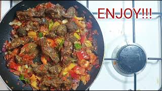 How to cook Peppered Gizzards No more takeout Peppered turkey gizzard [upl. by Hamo]