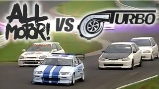 ENG CC NA vs Turbo  the ultimate Civic EK battle Tsukuba HV34 [upl. by Quintana]