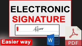 How to Make Electronic Signature  Full Guide  English  1000 Clicks [upl. by Llerrac455]