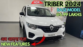 triber 2024 base model  new features  full detail video [upl. by Lamok177]