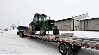 The Tractor Has Arrived  John Deere 7220 [upl. by Einamrej]