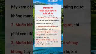 Mẹo nhỏ giúp bạn đọc vị bất Kỳ Ai baihoccuocsong phattrienbanthan thaydoituduy [upl. by Hartmann]