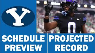 BYU Football 2024 Schedule Preview amp Record Projection [upl. by Anderson]