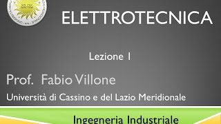 Elettrotecnica Lezione 1 [upl. by Sebastiano810]