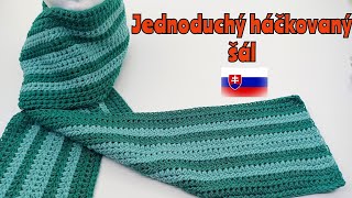 Jednoduchý háčkovaný šál  aj pre začiatočníkov [upl. by Jeralee]