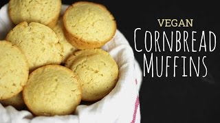 Vegan Cornbread Muffins [upl. by Dilahk]