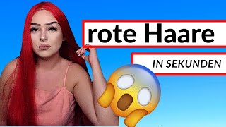 rote Haare oder amazon Perücke🔥  Ich teste rote 💕 40€ K´RYSSMA Perücke [upl. by Glenden]