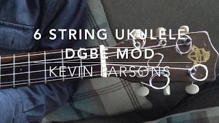 Favilla Dulcet Guitarette mod 6 string Baritone Ukulele DGBE [upl. by Nomla497]