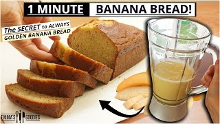 Banana Bread Recipe in a blender [upl. by Wolfram]