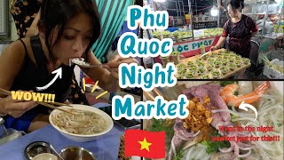 We went to the PHU QUOC Night Market just for this 🇻🇳🍜🍡 [upl. by Sybille]