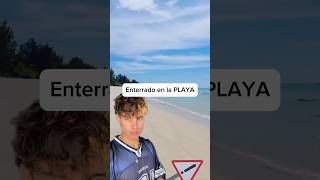 Enterrado vivo en la playa caso real [upl. by Yrrat114]